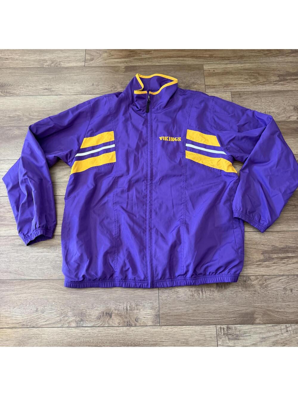 Vintage Reebok NFL Minnesota Vikings Windbreaker Jacket Mens